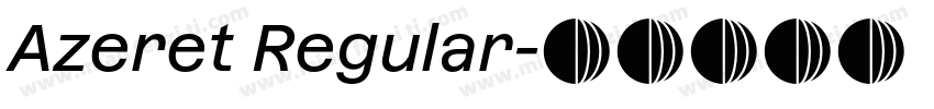 Azeret Regular字体转换